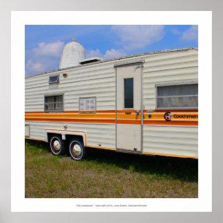 Old Coachmen - Vintager Wohnwagen Rv Art Foto Poster