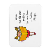Old Coat Tray Buy New Book Niedlich Girl Reading Q Magnet (Vertikal)
