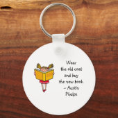 Old Coat Tray Buy New Book Niedlich Girl Reading Q Schlüsselanhänger (Vorderseite)