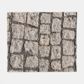 Old cobble stone pattern at the streetabstract,anc fleecedecke (Vorderseite (Horizontal))