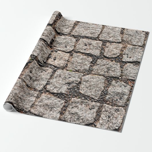 Old cobble stone pattern at the streetabstract,anc geschenkpapier (Ungerollt)