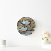 Old-coins1299 OLD COINS COPPER SILVER METAL BRONZE Runde Wanduhr (Zuhause)