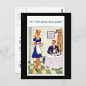 Old Comic Postcard - Ein kleines Spiel Postkarte (Vorne/Hinten)
