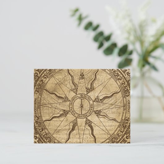 Old Compass Rose Ankündigung (Stehend Vorderseite)