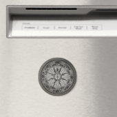 Old Compass Rose (B&W) Magnet (In Situ (Geschirrspüler))