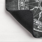 Old Compass Rose (B&W) Mousepad (Ecke)