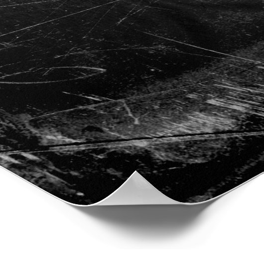 Old Compass Rose (B&W) Poster (Ecke)