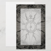 Old Compass Rose Briefpapier (Vorne/Hinten)