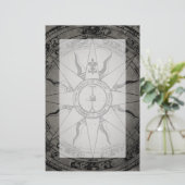 Old Compass Rose Briefpapier (Stehend Vorderseite)