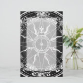 Old Compass Rose Briefpapier (Stehend Vorderseite)