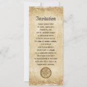 Old Compass Rose Einladung (Rückseite)