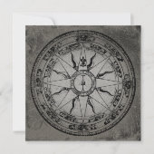 Old Compass Rose Einladung (Vorderseite)