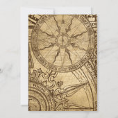 Old Compass Rose Einladung (Rückseite)