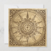 Old Compass-Rose Einladung (Vorderseite)