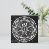 Old Compass-Rose Einladung (Stehend Vorderseite)