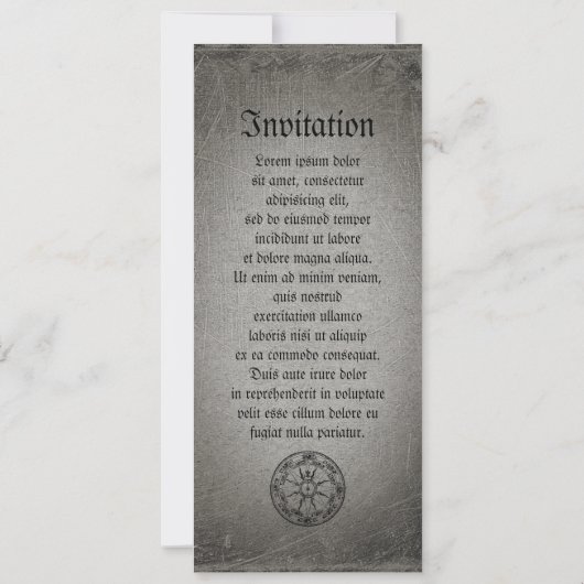 Old Compass Rose Einladung (Rückseite)