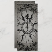 Old Compass Rose Einladung (Vorne/Hinten)