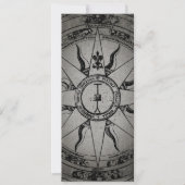 Old Compass Rose Einladung (Vorderseite)