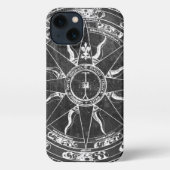 Old Compass Rose iPhone Hülle (Rückseite)
