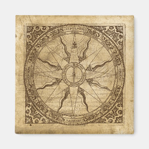 Old Compass Rose Magnet