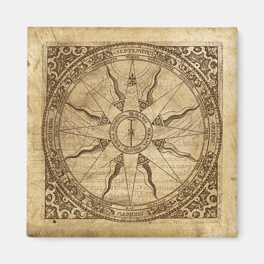 Old Compass Rose Magnet (Vorne)