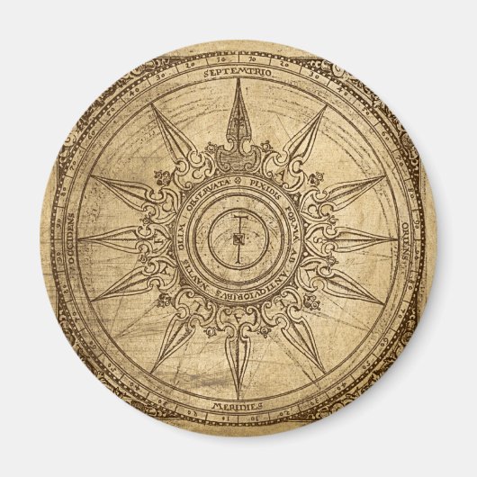 Old Compass Rose Magnet (Vorne)