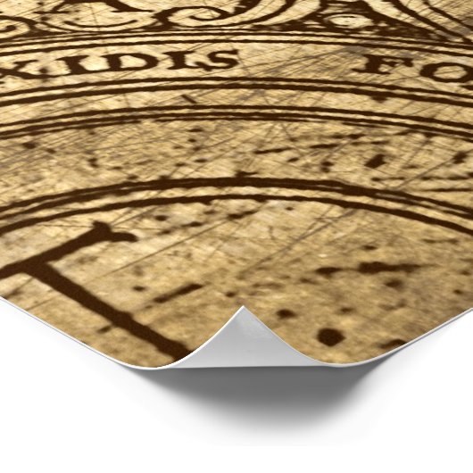 Old Compass Rose Poster (Ecke)