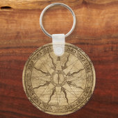 Old Compass Rose Schlüsselanhänger (Vorderseite)