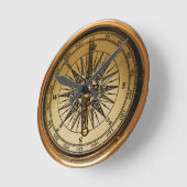 Old Compass Runde Wanduhr (Winkel)
