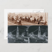 Old Coney Island Züge, Luna Park Image Postcard Postkarte (Vorne/Hinten)