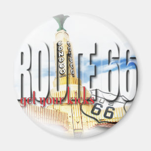 Old Conoco Gas Station, Texas - Route 66 Magnet