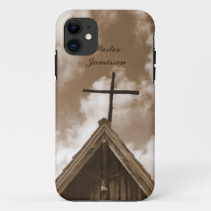 Old Country Church Sepia, Name, Case-Mate iPhone Hülle