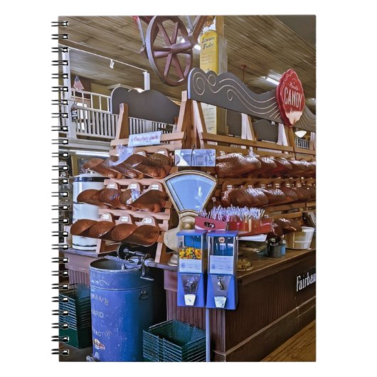 Old Country Store Spiral Foto Notebook Notizblock (Vorderseite)