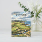 Old Course in St Andrews Schottland Postkarte (Stehend Vorderseite)