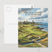 Old Course in St Andrews Schottland Postkarte (Vorne/Hinten)