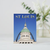 Old Courthouse and Gateway Arch, St. Louis Postkarte (Stehend Vorderseite)