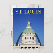 Old Courthouse and Gateway Arch, St. Louis Postkarte (Vorne/Hinten)