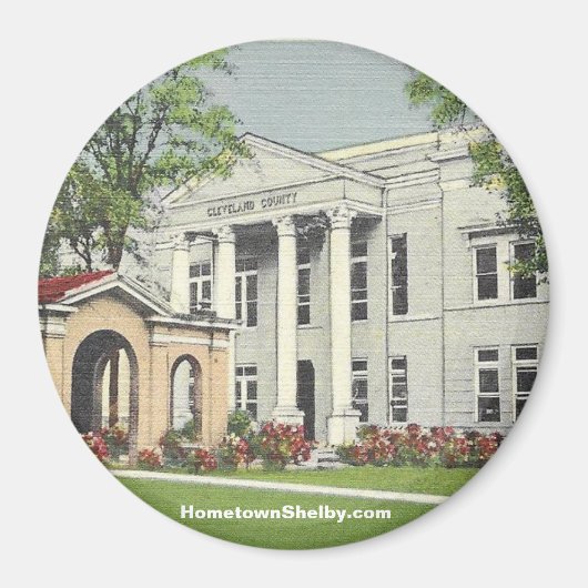 Old Courthouse Shelby NC Magnet (Vorne)