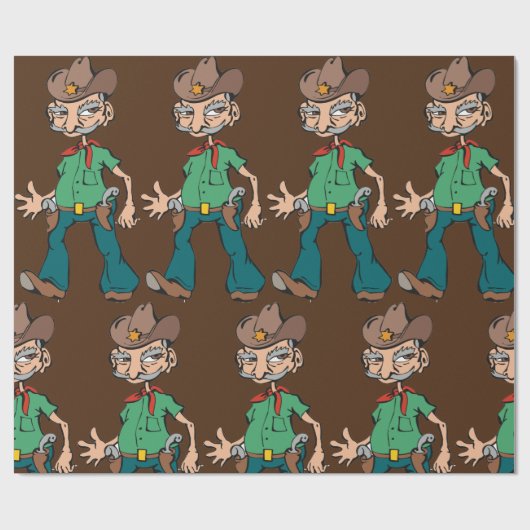Old Cowboy Geschenkpapier (Flach)