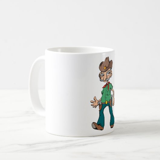 Old Cowboy Kaffeetasse (Vorderseite Links)