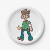 Old Cowboy Pappteller (Vorderseite)
