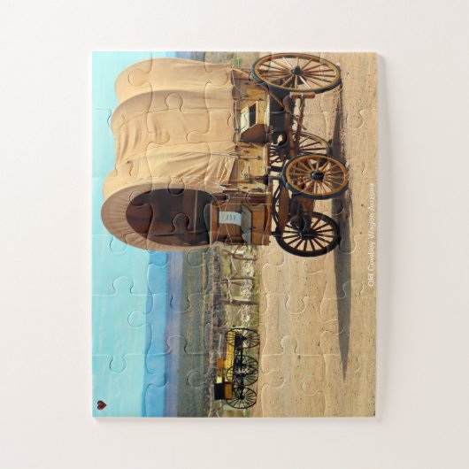 Old Cowboy Wagon Puzzle (Vertikal)