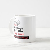 Old Cowboys Don't Die Mug - Funny Western Gift Kaffeetasse (Vorderseite Links)