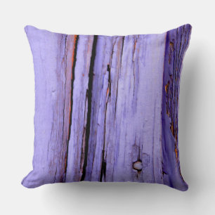 Old cracked purple paint on wood kissen
