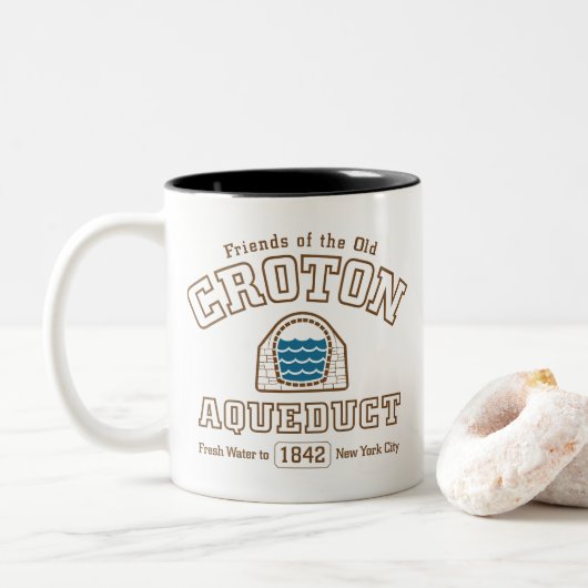 Old Croton Aqueduct Tasse (Mit Donut)