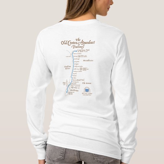 Old Croton Aqueduct Women's Long Sleeve T - Shirt (Rückseite)