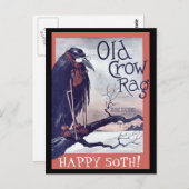 Old Crow Birthday Card Postkarte (Vorne/Hinten)