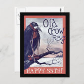 Old Crow Birthday Card Postkarte (Vorne/Hinten)
