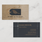 Old Crow Business Cards Visitenkarte (Vorne/Hinten)