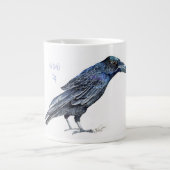 Old Crow-Cup, Raven-Bild Jumbo-Tasse (Vorderseite)